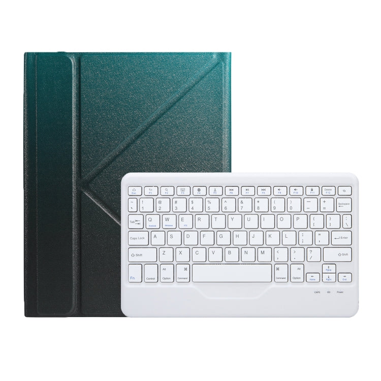For iPad 2025 / 2022 B10 Triangle Holder Tablet Bluetooth Keyboard Leather Case(Dark Green) - free shipping - PMC TechLife - Order now!