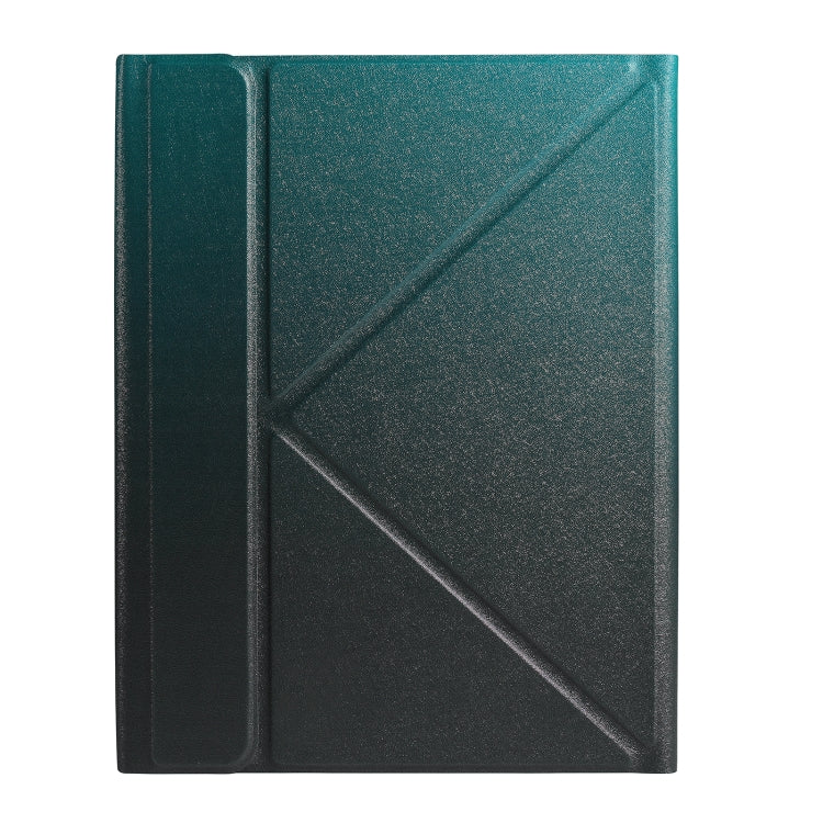 For iPad 2025 / 2022 B10 Triangle Holder Tablet Bluetooth Keyboard Leather Case(Dark Green) - free shipping - PMC TechLife - Order now!