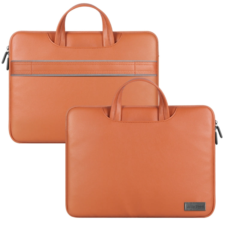 Waterproof PU Laptop Bag Inner Bag, Size:13 / 14 inch(Brown) - Other by PMC Jewellery | Online Shopping South Africa | PMC Jewellery | Buy Now Pay Later Mobicred
