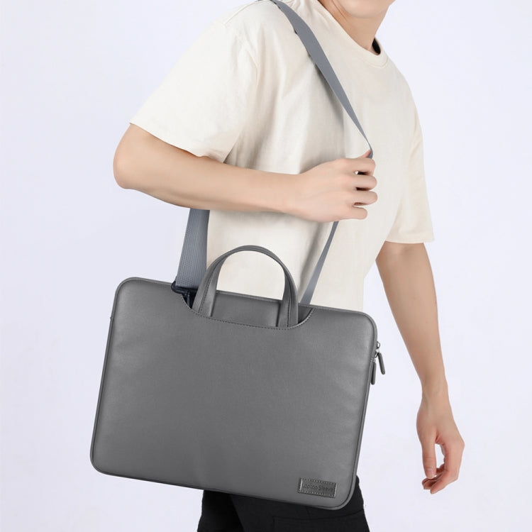 Waterproof PU Laptop Bag Inner Bag with Power Pack, Size:13 / 14 inch(Rose Gold) - Other by PMC TechLife | Online Shopping South Africa | PMC TechLife | Buy Now Pay Later Mobicred