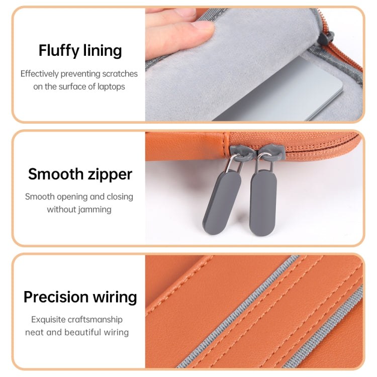Waterproof PU Laptop Bag Inner Bag with Power Pack, Size:15 inch(Grey) - Other by PMC TechLife | Online Shopping South Africa | PMC TechLife | Buy Now Pay Later Mobicred