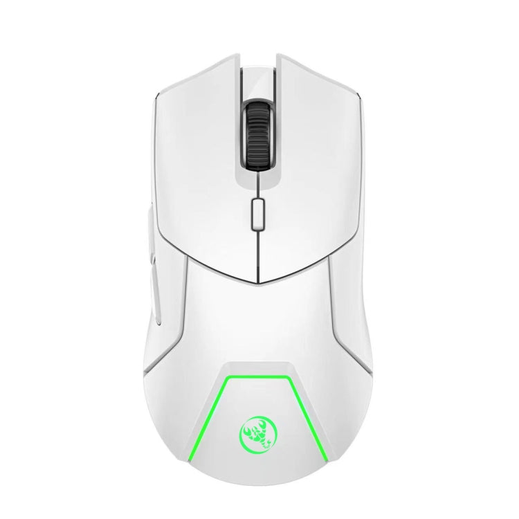 HXSJ T40 7 Keys 4000DPI Three-mode Colorful Backlight Wireless Gaming Mouse Rechargeable(White) - Wireless Mice by HXSJ | Online Shopping South Africa | PMC Jewellery | Buy Now Pay Later Mobicred