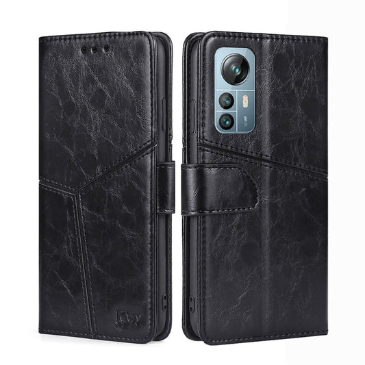 For Blackview A85 Geometric Stitching Flip Leather Phone Case(Black) - More Brand by PMC Jewellery | Online Shopping South Africa | PMC Jewellery