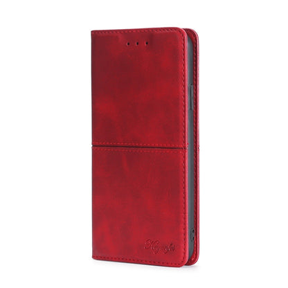 For Blackview A52 Cow Texture Magnetic Horizontal Flip Leather Phone Case(Red) - More Brand by PMC Jewellery | Online Shopping South Africa | PMC Jewellery | Buy Now Pay Later Mobicred