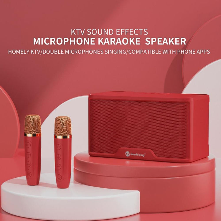 NewRixing NR8088 Wireless Microphone TWS Handheld Noise Reduction Smart Bluetooth Speaker(Creamy White) - free shipping - PMC Jewellery - Order now!