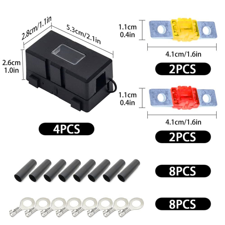 4 in 1 ANS-H Car Fuse Holder Fuse Box, Current:150A - Fuse by PMC TechLife | Online Shopping South Africa | PMC TechLife | Buy Now Pay Later Mobicred