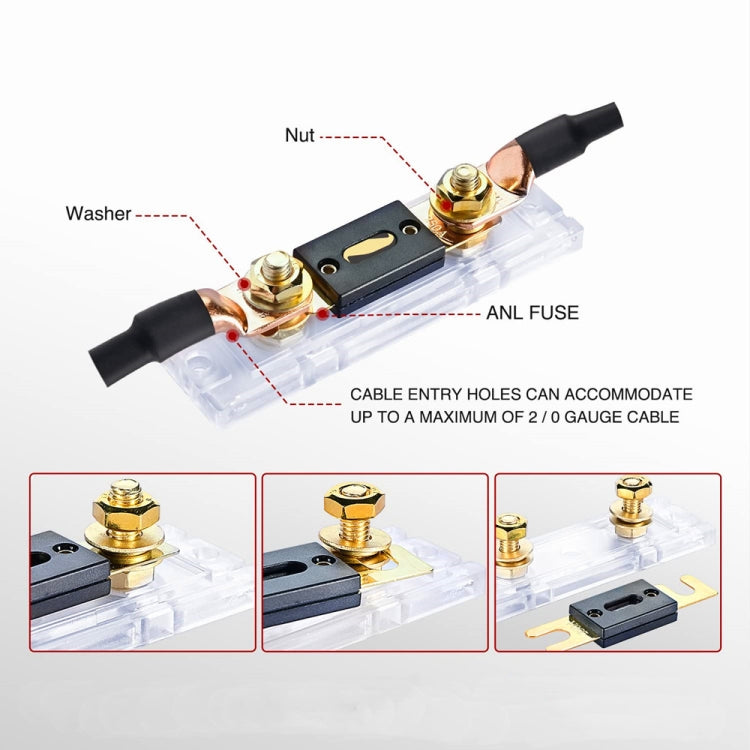 2 in 1 ANL Car Fuse Holder Electrical Protection Insulating Cover, Current:400A - Fuse by PMC Jewellery | Online Shopping South Africa | PMC Jewellery | Buy Now Pay Later Mobicred