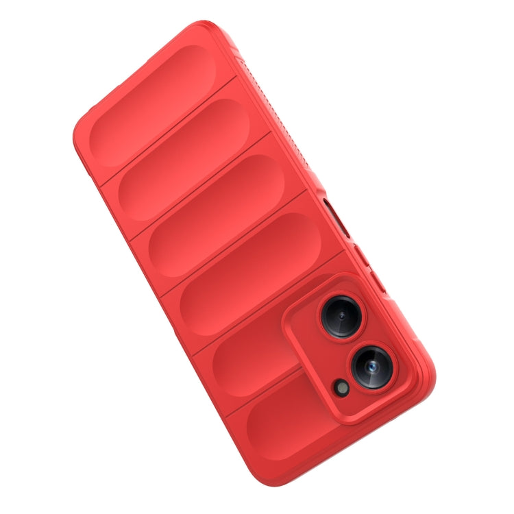 For Realme 10 Pro 5G Magic Shield TPU + Flannel Phone Case(Dark Grey) - Realme Cases by PMC TechLife | Online Shopping South Africa | PMC TechLife | Buy Now Pay Later Mobicred