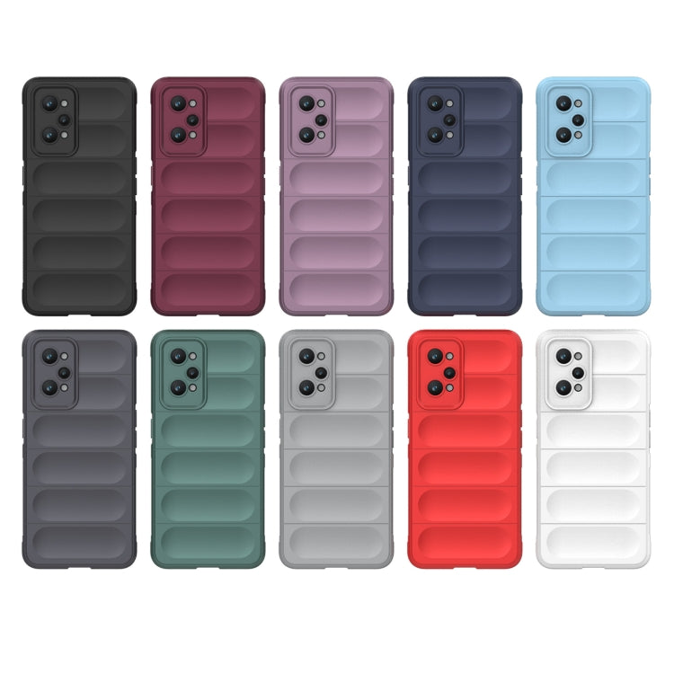 For Realme GT2 Magic Shield TPU + Flannel Phone Case(Purple) - Realme Cases by PMC TechLife | Online Shopping South Africa | PMC TechLife | Buy Now Pay Later Mobicred
