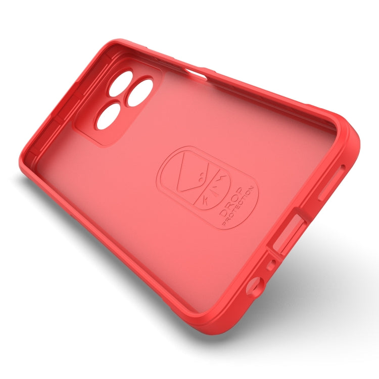For Realme C53 4G Magic Shield TPU + Flannel Phone Case(Red) - Realme Cases by PMC TechLife | Online Shopping South Africa | PMC TechLife | Buy Now Pay Later Mobicred