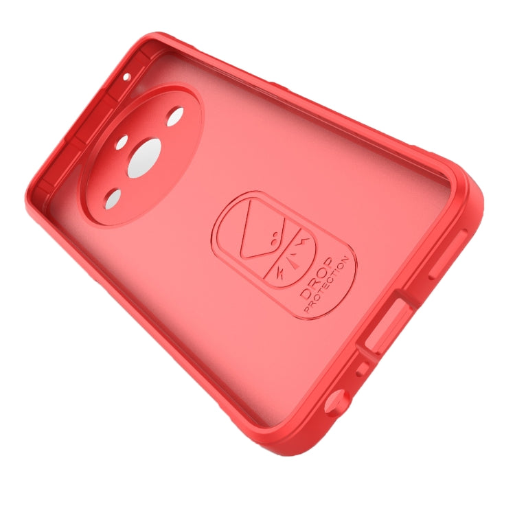 For Realme 11 5G Magic Shield TPU + Flannel Phone Case(Red) - Realme Cases by PMC Jewellery | Online Shopping South Africa | PMC Jewellery | Buy Now Pay Later Mobicred