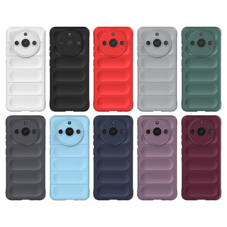 For Realme 11 5G Magic Shield TPU + Flannel Phone Case(Dark Green) - Realme Cases by PMC TechLife | Online Shopping South Africa | PMC TechLife | Buy Now Pay Later Mobicred