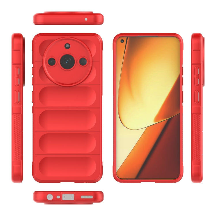 For Realme 11 5G Magic Shield TPU + Flannel Phone Case(Dark Green) - Realme Cases by PMC TechLife | Online Shopping South Africa | PMC TechLife | Buy Now Pay Later Mobicred