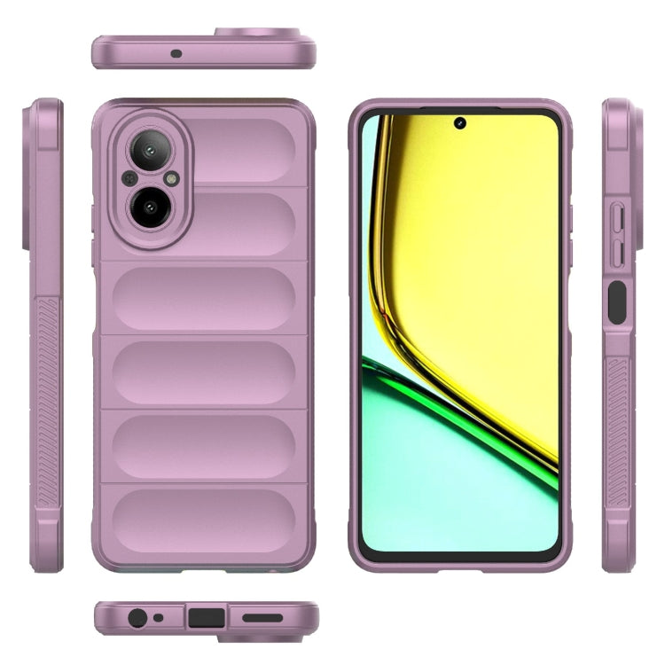 For Realme C67 4G Global Magic Shield TPU + Flannel Phone Case(Purple) - Realme Cases by PMC TechLife | Online Shopping South Africa | PMC TechLife | Buy Now Pay Later Mobicred