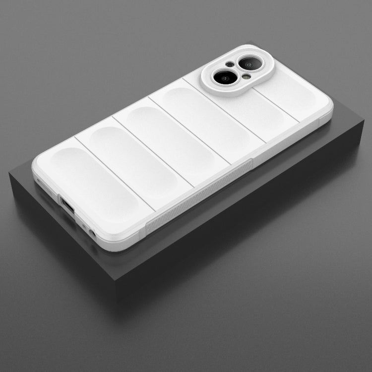 For Realme C67 4G Global Magic Shield TPU + Flannel Phone Case(White) - Realme Cases by PMC TechLife | Online Shopping South Africa | PMC TechLife | Buy Now Pay Later Mobicred