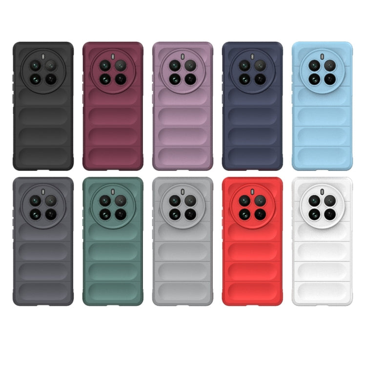 For Realme 12 Pro 5G / 12 Pro+ Magic Shield TPU + Flannel Phone Case(Dark Grey) - Realme Cases by PMC TechLife | Online Shopping South Africa | PMC TechLife | Buy Now Pay Later Mobicred