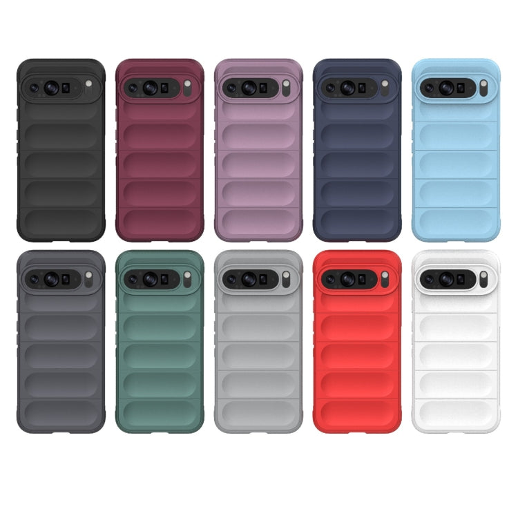For Google Pixel 9 Pro XL 5G Magic Shield TPU + Flannel Phone Case(Purple) - Google Cases by PMC TechLife | Online Shopping South Africa | PMC TechLife | Buy Now Pay Later Mobicred