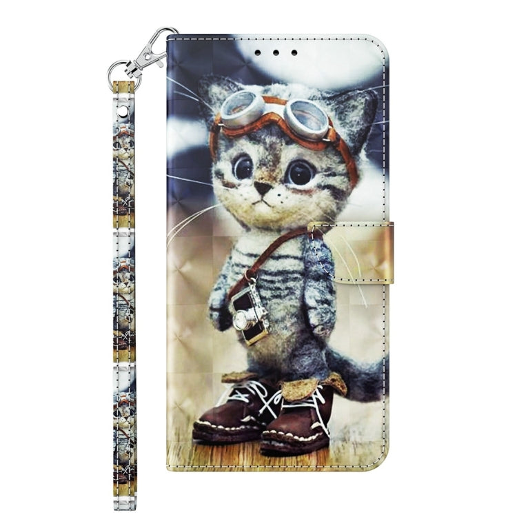 For Xiaomi Redmi A3 3D Painted Pattern Leather Phone Case(Naughty Cat) - Xiaomi Cases by PMC Jewellery | Online Shopping South Africa | PMC Jewellery | Buy Now Pay Later Mobicred