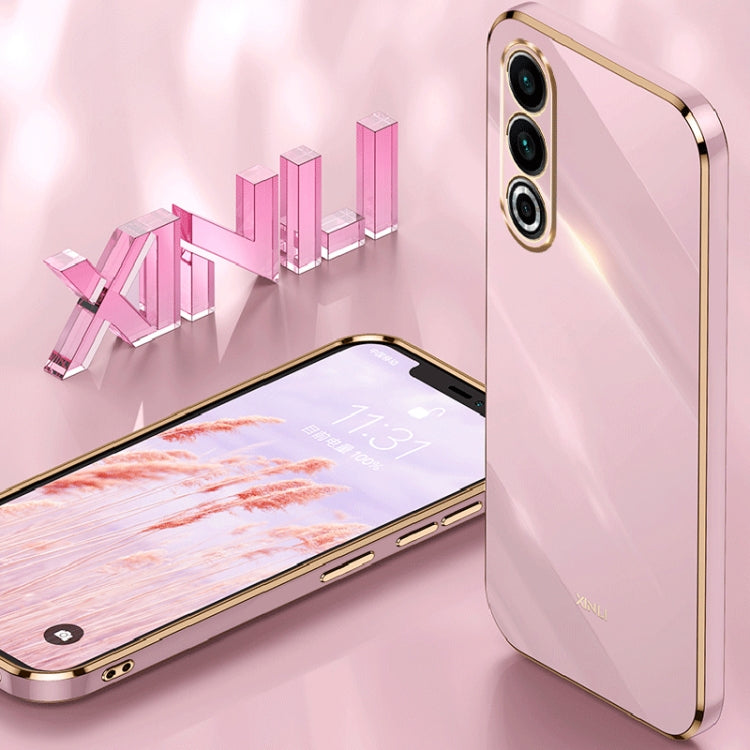 For Meizu 20 5G XINLI Straight Edge 6D Electroplate TPU Phone Case(Cherry Purple) - Meizu by XINLI | Online Shopping South Africa | PMC Jewellery | Buy Now Pay Later Mobicred