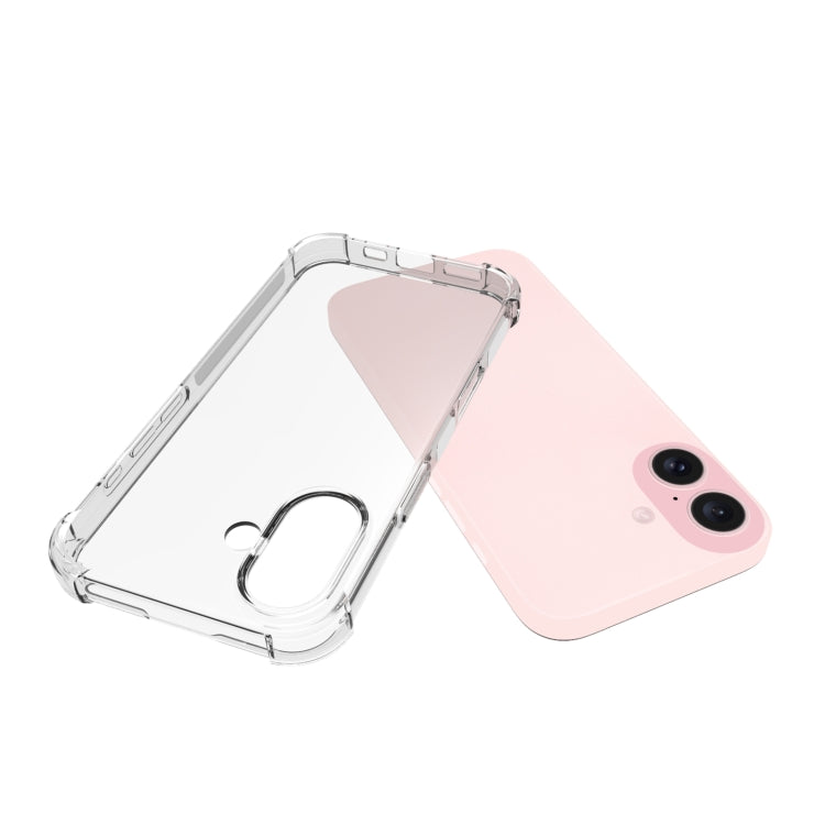 For iPhone 16 Shockproof Non-slip Thickening TPU Phone Case(Transparent) - iPhone 16 Cases by PMC Jewellery | Online Shopping South Africa | PMC Jewellery | Buy Now Pay Later Mobicred