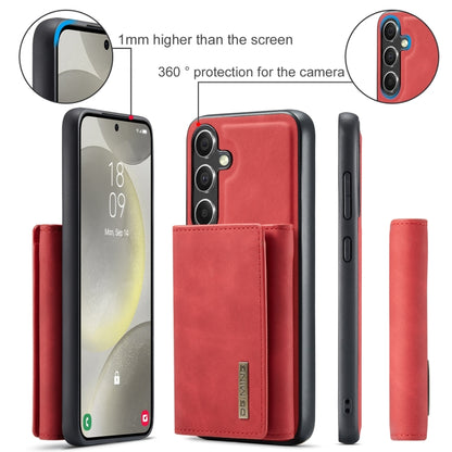 For Samsung Galaxy S24+ 5G DG.MING M1 Series 3-Fold Multi Card Wallet + Magnetic Phone Case(Red) - Galaxy S24+ 5G Cases by DG.MING | Online Shopping South Africa | PMC Jewellery | Buy Now Pay Later Mobicred