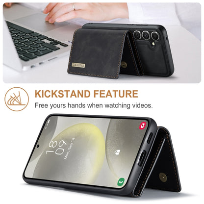 For Samsung Galaxy S24+ 5G DG.MING M1 Series 3-Fold Multi Card Wallet + Magnetic Phone Case(Black) - Galaxy S24+ 5G Cases by DG.MING | Online Shopping South Africa | PMC Jewellery | Buy Now Pay Later Mobicred