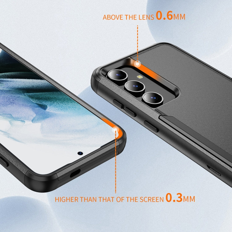 For Samsung Galaxy S24 5G TPU + PC Shockproof Protective Phone Case(Black) - Galaxy S24 5G Cases by PMC TechLife | Online Shopping South Africa | PMC TechLife