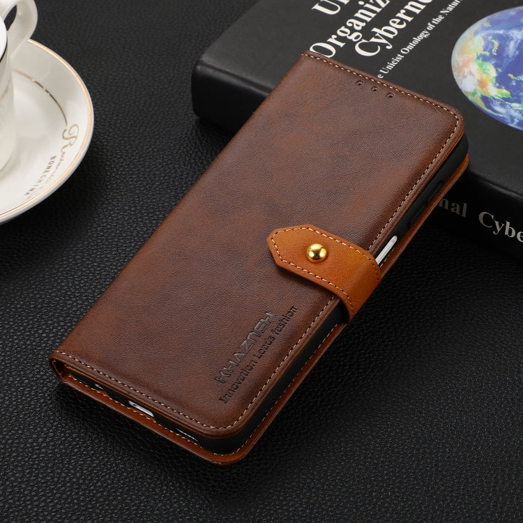 For Xiaomi Redmi A3 KHAZNEH Cowhide Texture Flip Leather Phone Case(Brown) - free shipping - PMC TechLife - Order now!