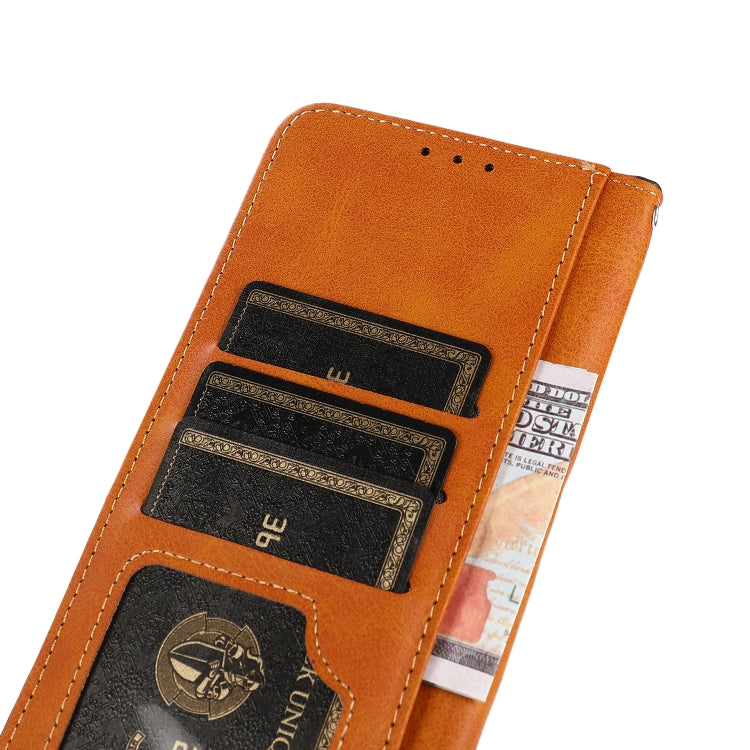For Xiaomi Redmi A3 KHAZNEH Cowhide Texture Flip Leather Phone Case(Brown) - free shipping - PMC TechLife - Order now!