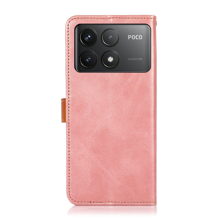 For Xiaomi Redmi K70 5G / K70 Pro 5G KHAZNEH Cowhide Texture Flip Leather Phone Case(Rose Gold) - Xiaomi Cases by PMC Jewellery | Online Shopping South Africa | PMC Jewellery | Buy Now Pay Later Mobicred