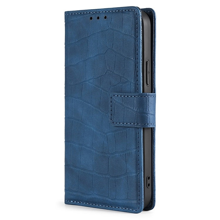 For Huawei Pura 70 Pro / 70 Pro+ 5G Skin Feel Crocodile Magnetic Clasp Leather Phone Case(Blue) - Huawei Cases by PMC Jewellery | Online Shopping South Africa | PMC Jewellery | Buy Now Pay Later Mobicred