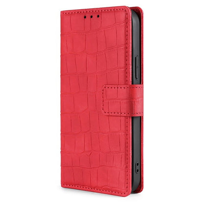 For Huawei Pura 70 Ultra 5G Skin Feel Crocodile Magnetic Clasp Leather Phone Case(Red) - Huawei Cases by PMC Jewellery | Online Shopping South Africa | PMC Jewellery | Buy Now Pay Later Mobicred