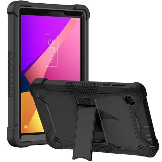 For TCL Tab 8 LE Shockproof Silicone Hybrid PC Tablet Case with Holder(Black) - Others by PMC Jewellery | Online Shopping South Africa | PMC Jewellery | Buy Now Pay Later Mobicred