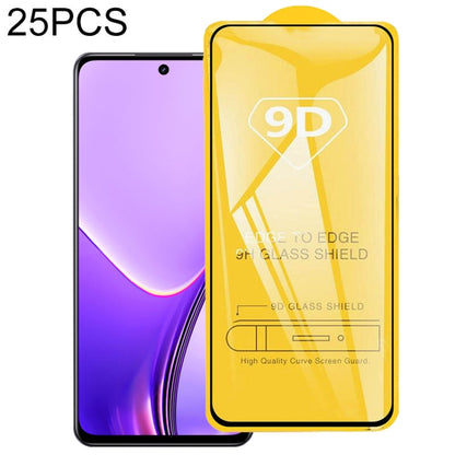 For Realme V50s 25pcs 9D Full Glue Full Screen Tempered Glass Film - V50s Tempered Glass by PMC Jewellery | Online Shopping South Africa | PMC Jewellery | Buy Now Pay Later Mobicred