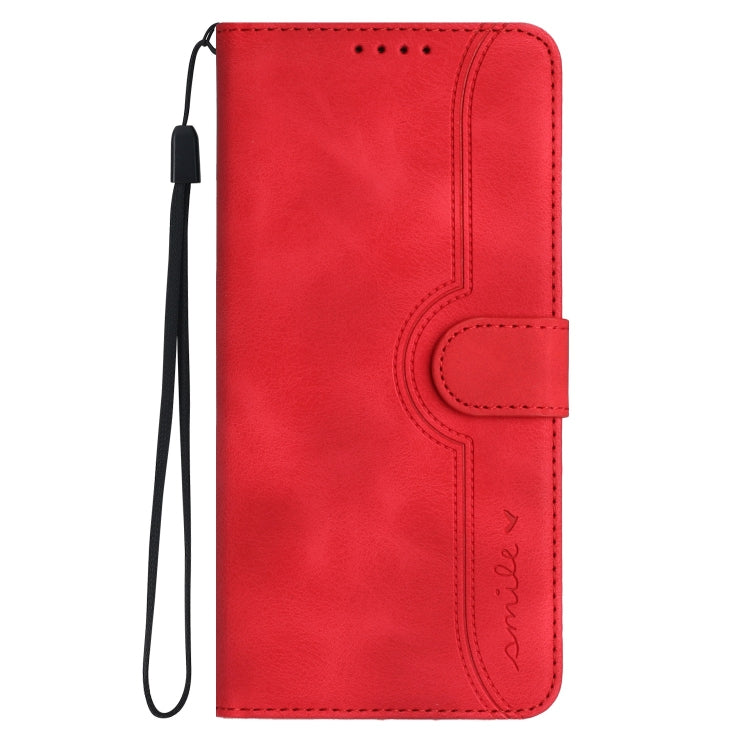 For Xiaomi Redmi K70 Heart Pattern Skin Feel Leather Phone Case(Red) - K70 Cases by PMC Jewellery | Online Shopping South Africa | PMC Jewellery | Buy Now Pay Later Mobicred