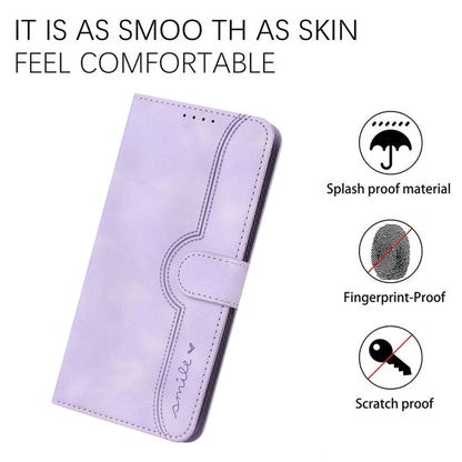 For Xiaomi Redmi Note 13 Pro 4G Heart Pattern Skin Feel Leather Phone Case(Purple) - Note 13 Pro Cases by PMC Jewellery | Online Shopping South Africa | PMC Jewellery | Buy Now Pay Later Mobicred