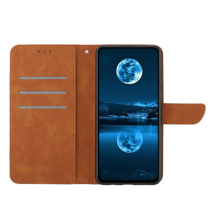 For Motorola Moto E22 / E22i 4G Stitching Embossed Leather Phone Case(Brown) - free shipping - PMC TechLife - Order now!