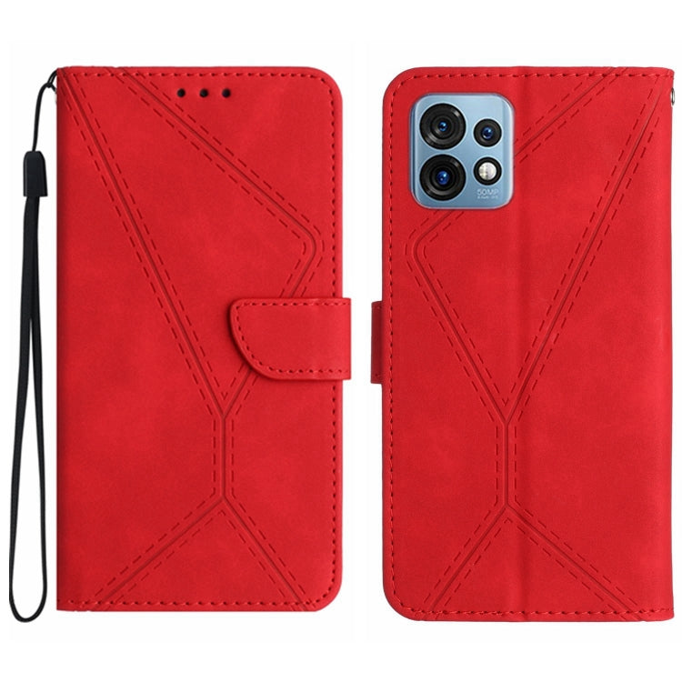 For Motorola Edge 40 Pro 5G Stitching Embossed Leather Phone Case(Red) - free shipping - PMC TechLife - Order now!