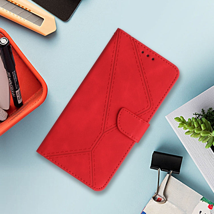 For Motorola Moto G85 5G Stitching Embossed Leather Phone Case(Red) - free shipping - PMC TechLife - Order now!