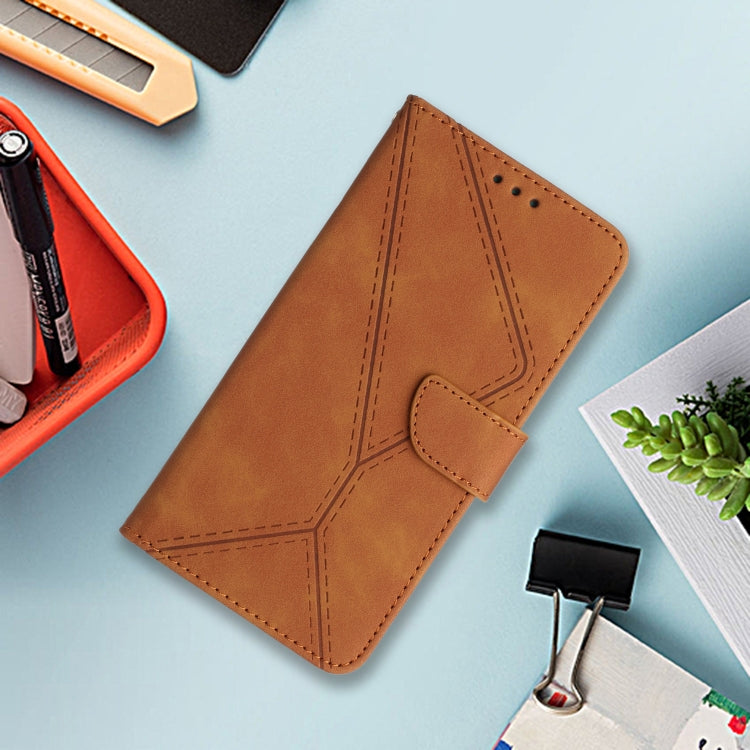 For Motorola Edge 50 Neo Stitching Embossed Leather Phone Case(Brown) - free shipping - PMC TechLife - Order now!