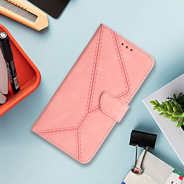 For Motorola Moto G05 Stitching Embossed Leather Phone Case(Pink) - free shipping - PMC TechLife - Order now!