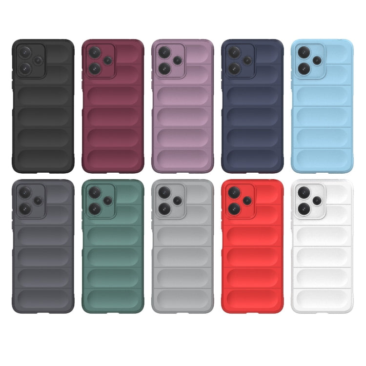 For Xiaomi Redmi 12 5G Magic Shield TPU + Flannel Phone Case(Red) - Xiaomi Cases by PMC TechLife | Online Shopping South Africa | PMC TechLife | Buy Now Pay Later Mobicred