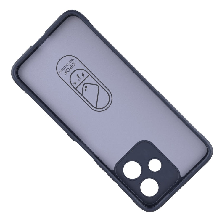 For Xiaomi Redmi 12 5G Magic Shield TPU + Flannel Phone Case(Light Blue) - Xiaomi Cases by PMC TechLife | Online Shopping South Africa | PMC TechLife | Buy Now Pay Later Mobicred
