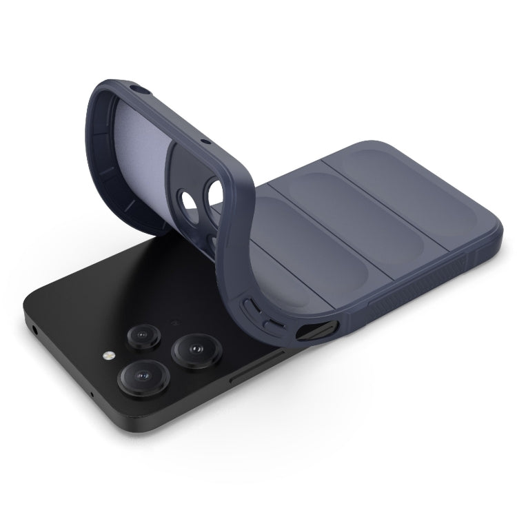 For Xiaomi Redmi 12 5G Magic Shield TPU + Flannel Phone Case(Light Blue) - Xiaomi Cases by PMC TechLife | Online Shopping South Africa | PMC TechLife | Buy Now Pay Later Mobicred