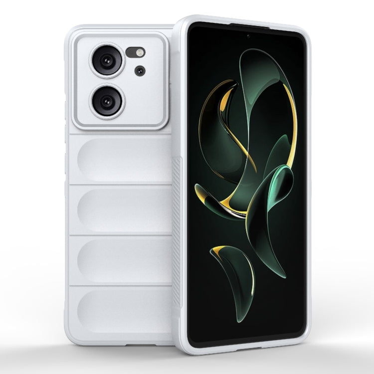 For Xiaomi Redmi K60 Ultra Magic Shield TPU + Flannel Phone Case(White) - Redmi K60 Ultra Cases by PMC TechLife | Online Shopping South Africa | PMC TechLife | Buy Now Pay Later Mobicred
