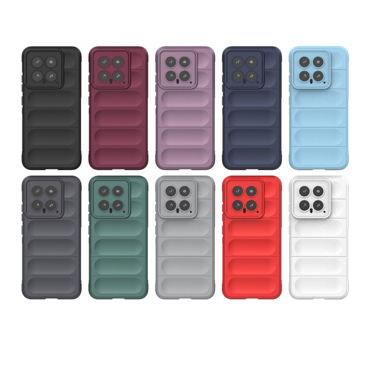 For Xiaomi 14 5G Magic Shield TPU + Flannel Phone Case(Grey) - 14 Cases by PMC Jewellery | Online Shopping South Africa | PMC Jewellery | Buy Now Pay Later Mobicred