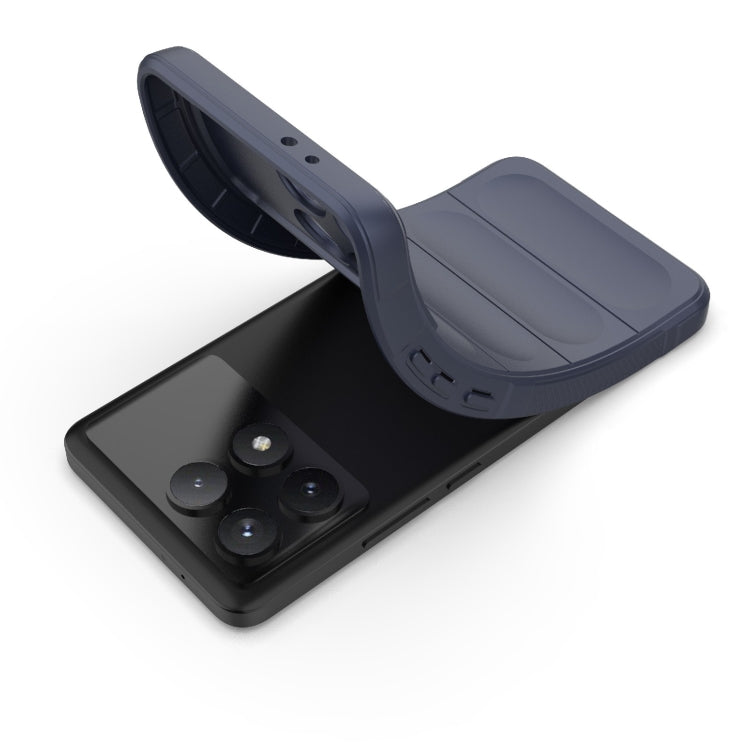 For Xiaomi Redmi K70 / K70 Pro 5G Magic Shield TPU + Flannel Phone Case(Dark Green) - K70 Pro Cases by PMC TechLife | Online Shopping South Africa | PMC TechLife | Buy Now Pay Later Mobicred