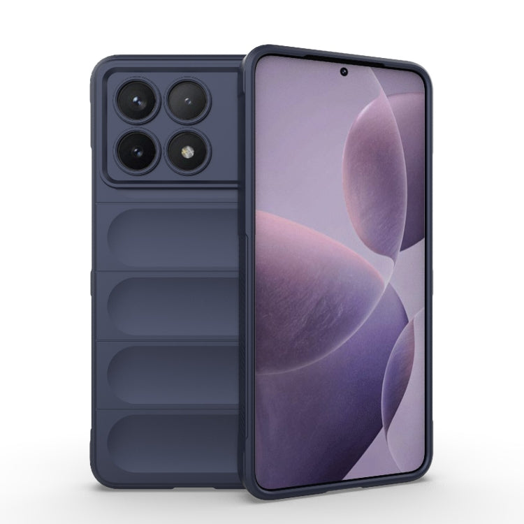 For Xiaomi Redmi K70 / K70 Pro 5G Magic Shield TPU + Flannel Phone Case(Dark Blue) - K70 Pro Cases by PMC TechLife | Online Shopping South Africa | PMC TechLife | Buy Now Pay Later Mobicred