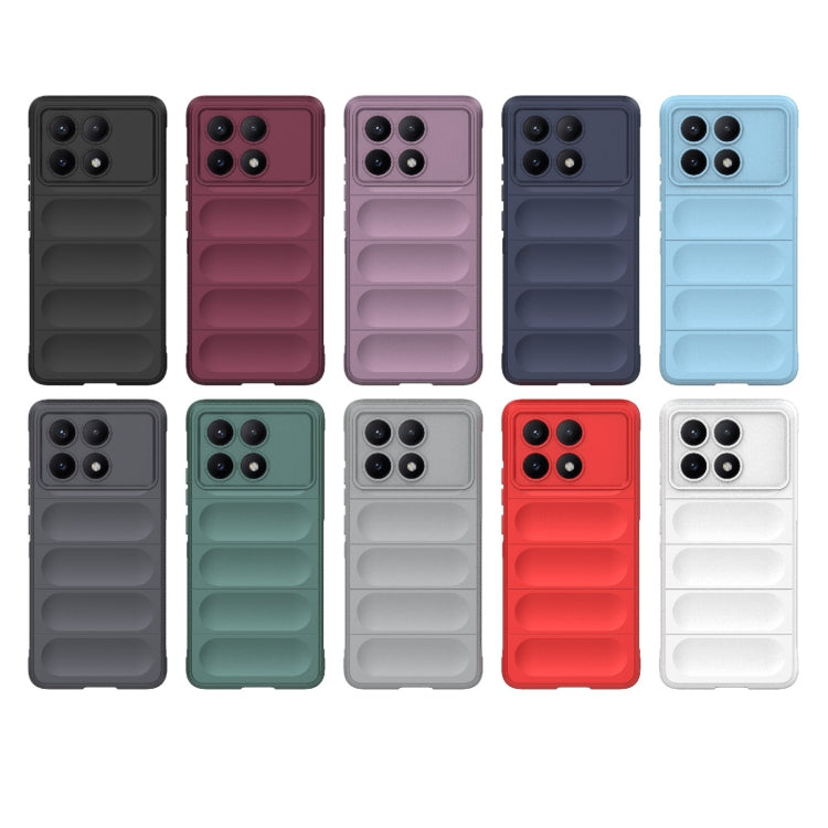 For Xiaomi Redmi K70E 5G Magic Shield TPU + Flannel Phone Case(Red) - K70E Cases by PMC TechLife | Online Shopping South Africa | PMC TechLife | Buy Now Pay Later Mobicred