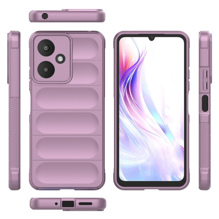 For Xiaomi Redmi 13C 5G Magic Shield TPU + Flannel Phone Case(Purple) - 13C Cases by PMC TechLife | Online Shopping South Africa | PMC TechLife | Buy Now Pay Later Mobicred